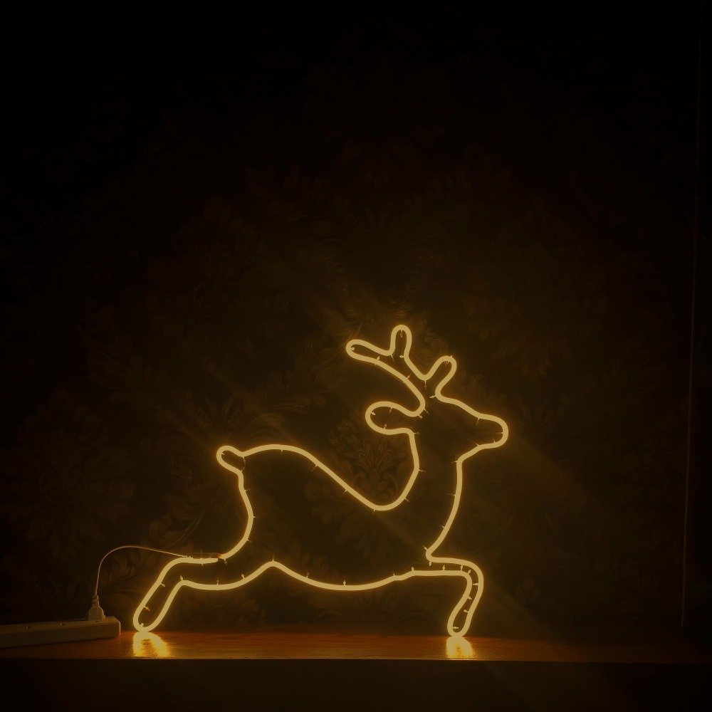 Christmas Neon Deer LED Christhmas Decoration thumbnail 1